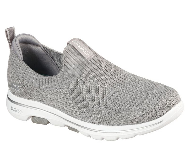 Skechers Dam Grå Slip On - Gowalk 5 - Trendy - Sverige (YIUXC-7509)